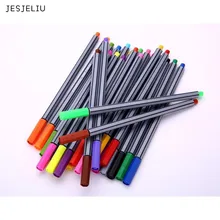 24 цвета 0,4 мм тонкий наконечник художественный маркер ручка сверхтонкая Fineliner ручки гладкая эскизная ручка художественные принадлежности для анимации манга рисование
