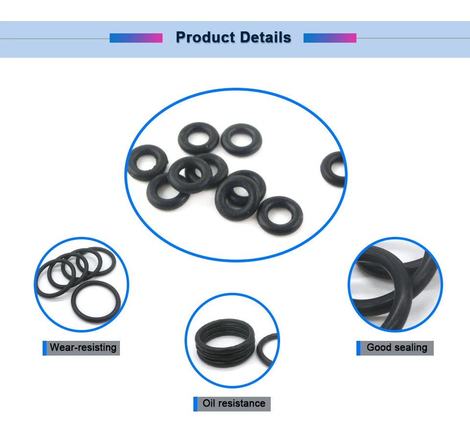 20 штук уплотнительное кольцо из резиновой смеси на основе бутадиен 2,5 мм Толщина уплотнительное кольцо уплотнения 7/8/9/18/19/20 мм OD Маслостойкий O Тип уплотнительным кольцом
