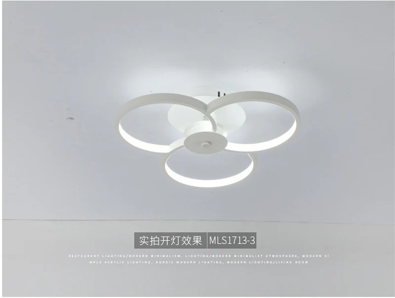 Led minimalista sala de techo luces creativas LED Flush Mount luz de techo de aluminio acrílico lámpara iluminacion led techo