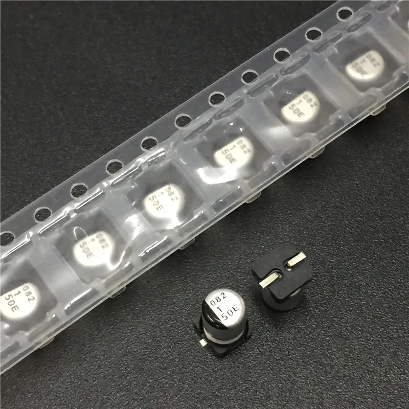 10 шт. 1 мкФ 50V 4x5 5 мм японский NIC 50V1uF SMD алюминиевый электролитический конденсатор |