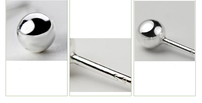 Cangall Set 3 Paia Orecchini In Argento 925: Perno Piccoli Ipoallergenici Per Fori Multipli, Regalo In Confezione Blu