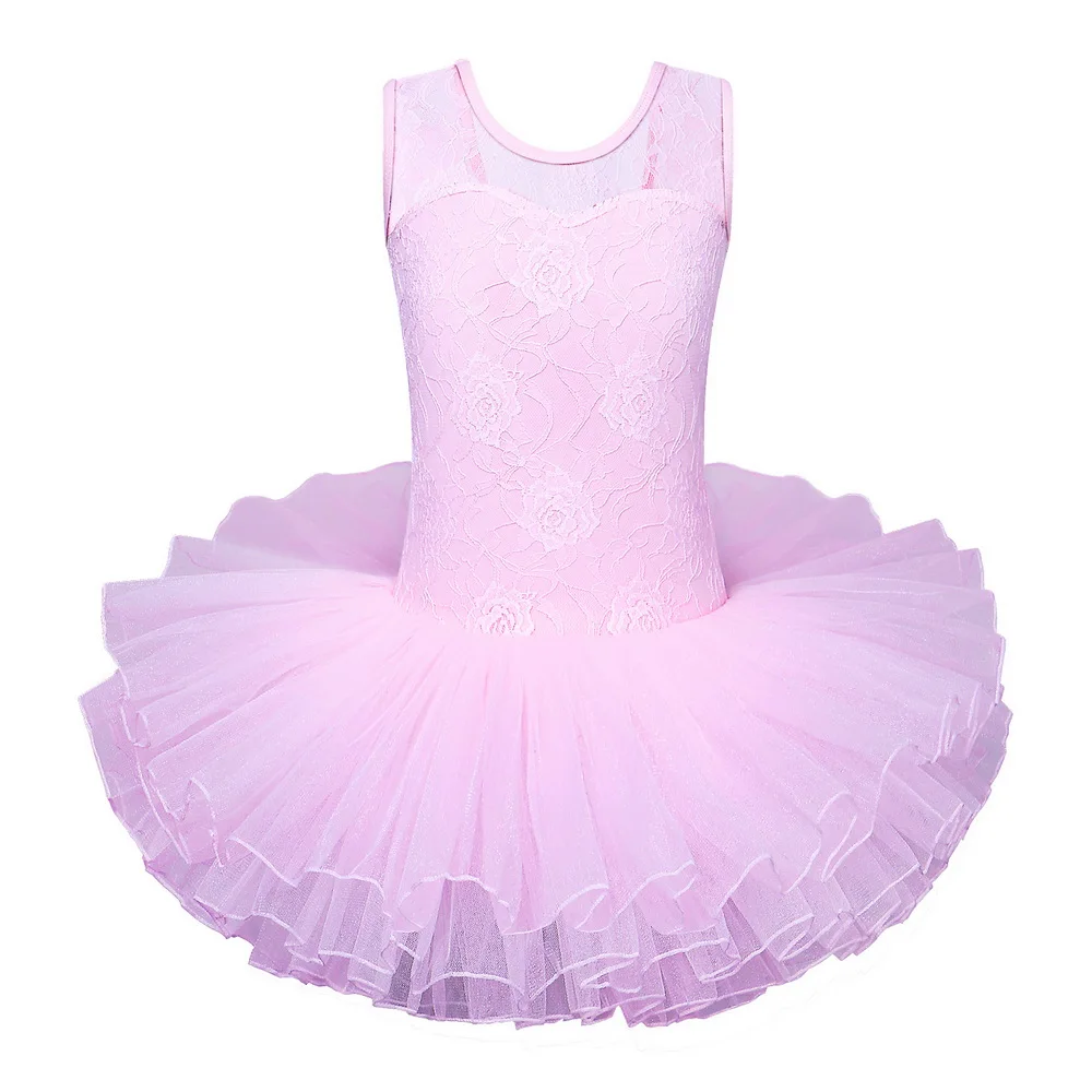 BAOHULU/детское балетное платье-пачка без рукавов для девочек розовый цвет, стиль принцессы, гимнастический купальник для От 3 до 7 лет балерины