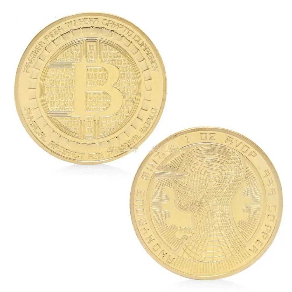 Golden Silver Plated Bitcoin Coin Super BrainCollectible Gift Casasc Commemorative Coin Game Promotional Commemorative Coin Golden Silver Plated Bitcoin Coin Super BrainCollectible Gift Casasc Commemorative Coin Game Promotional Commemorative Coin