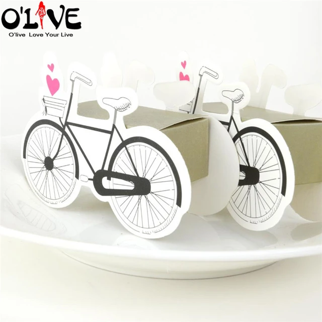 3 pcs Cadeau d'anniversaire Original en Bois pour Vélo,Argent