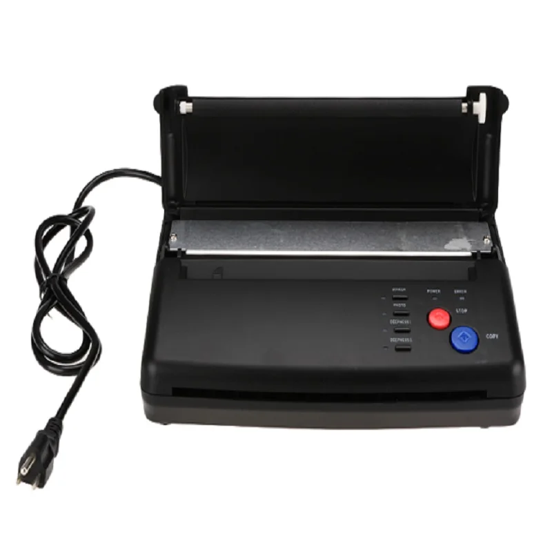 YILONG Black/Silver Tattoo Drawing Design Tattoo Thermal Stencil Maker Copier Tattoo Transfer Machine Printer for Transfer Paper