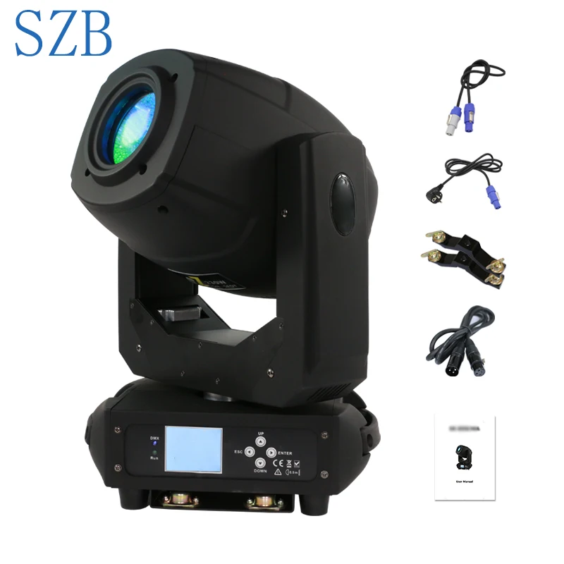 

230W LED Moving Head Light Beam Spot Zoom Lyre Rotation 6+5 Two Effect Prism for DJ Nightclub Party Light/SZB-MH230A