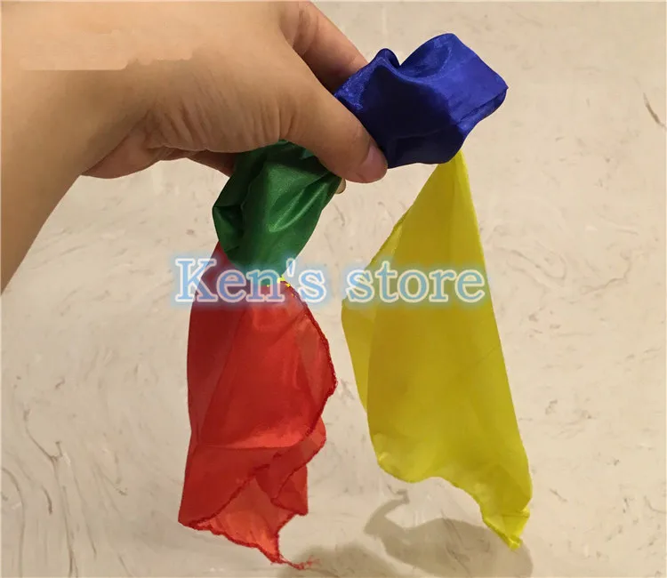 Hot New Change Color Silk Scarf For Magic Trick Close-up Magic Tricks Scarves Streets Props Tools Toys Kid Gift Free Shipping Hot New Change Color Silk Scarf For Magic Trick Close-up Magic Tricks Scarves Streets Props Tools Toys Kid Gift Free Shipping