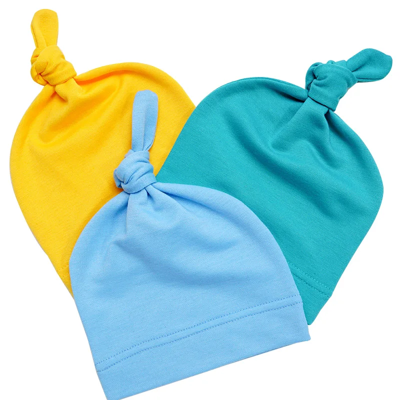 

2019 New Style Baby Hat Baby Boy Baby Girl Solid Color Stripe Kids Hat Toddler Cotton Soft Cap Beanie Newborn Photography Props