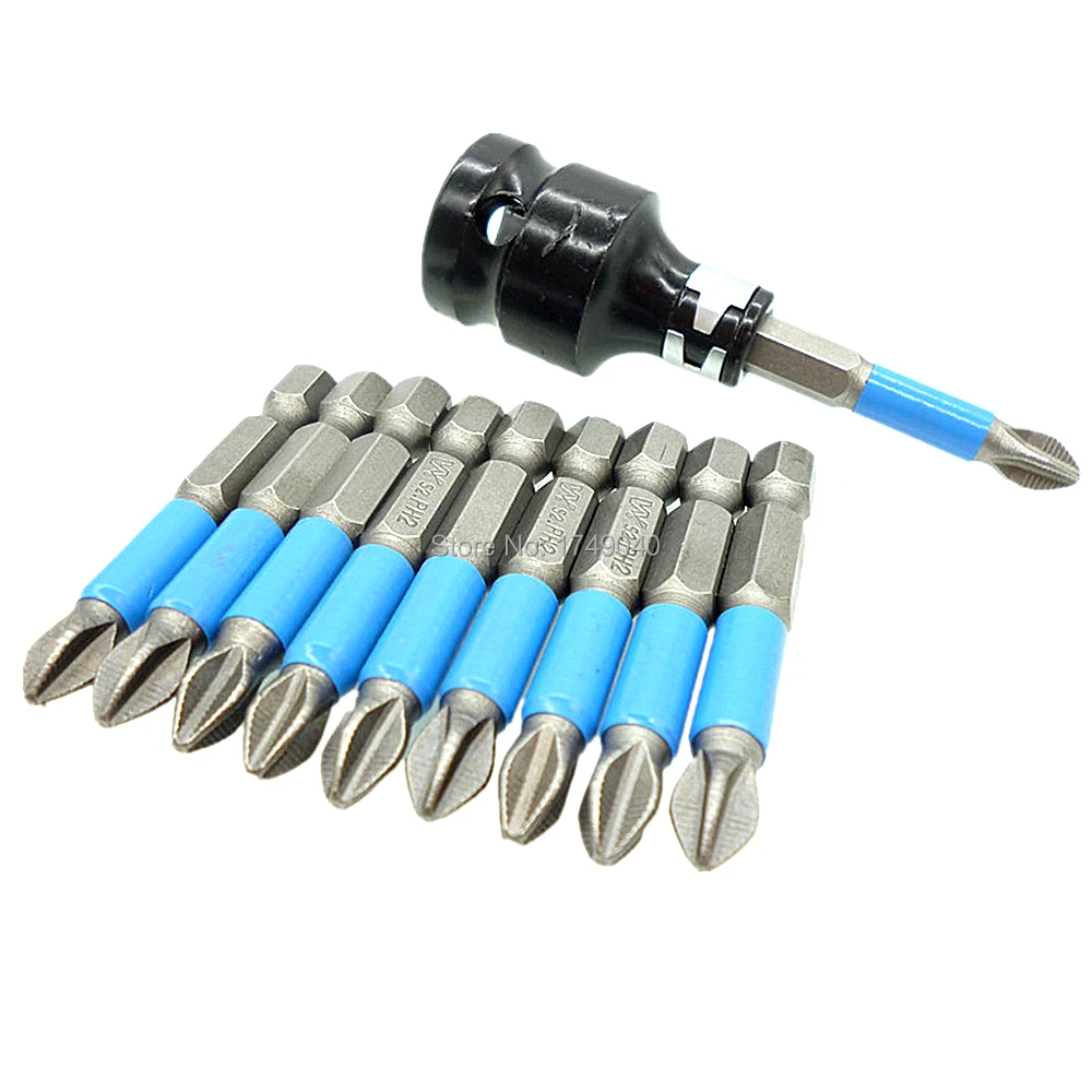 Buy 10pcs 50mm Phillips PH2 Screwdriver Bits Set 1/4