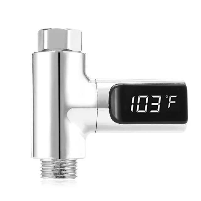 Display A LED Doccia Con Acqua Termometro Flusso di Auto-Generazione di Energia Display A LED Doccia Con Acqua Termometro Flusso di Auto-Generazione di Energia