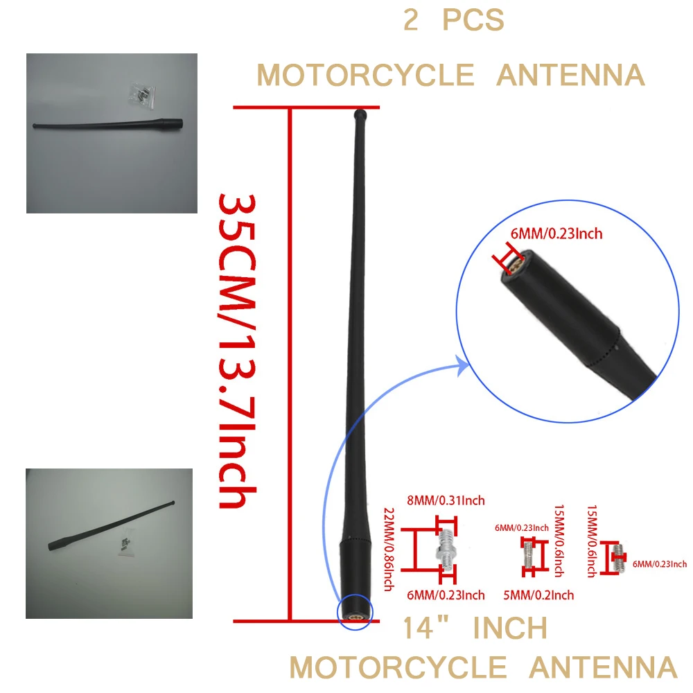 1 пара/2 шт 14 &quotдюймовые нестандартные антенны для Электра Road Street Tour Trike Ultra Classic 1989