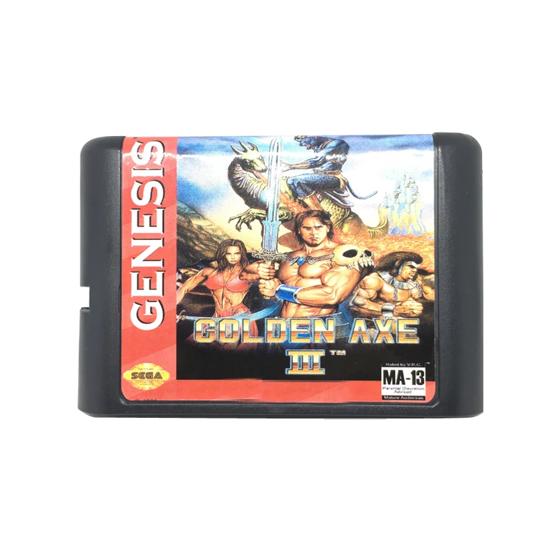

Golden axe 3 16 bit Game Card Game Cartridge for Sega Mega Drive / Genesis System EUR/USA Shell