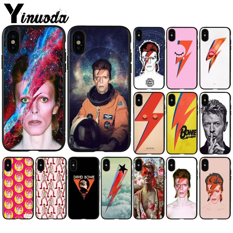 Yinuoda David Bowie Pattern TPU Soft Phone Accessories Phone Case for Apple iPhone 8 7 6 6S Plus X XS MAX 5 5S SE XR Cellphones Yinuoda David Bowie Pattern TPU Soft Phone Accessories Phone Case for Apple iPhone 8 7 6 6S Plus X XS MAX 5 5S SE XR Cellphones