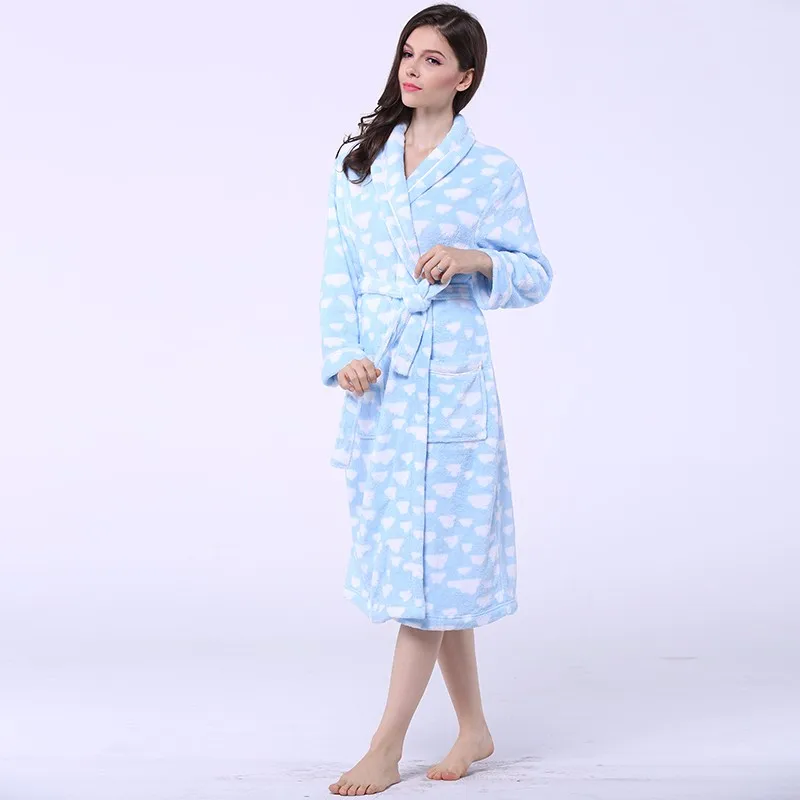 Акция банный халат на продажу коралловый флис женский халат