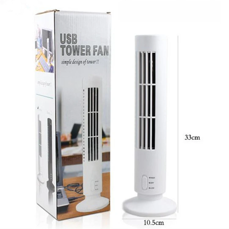 

The New Arrival Gift Tower Shape Fan Mini USB Bladeless Spiral Cooling Fan for Home Electric Desktop Quiet Fan In Black/white