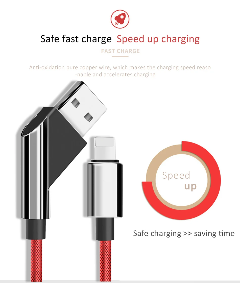 NOHON Nylon Lighting Data Cord 8 Pin Phone Fast Charging For iPhone X 8 7 6 5 Plus Durable Charge Cable For iPad Mini IOS 8 9 10 (10)