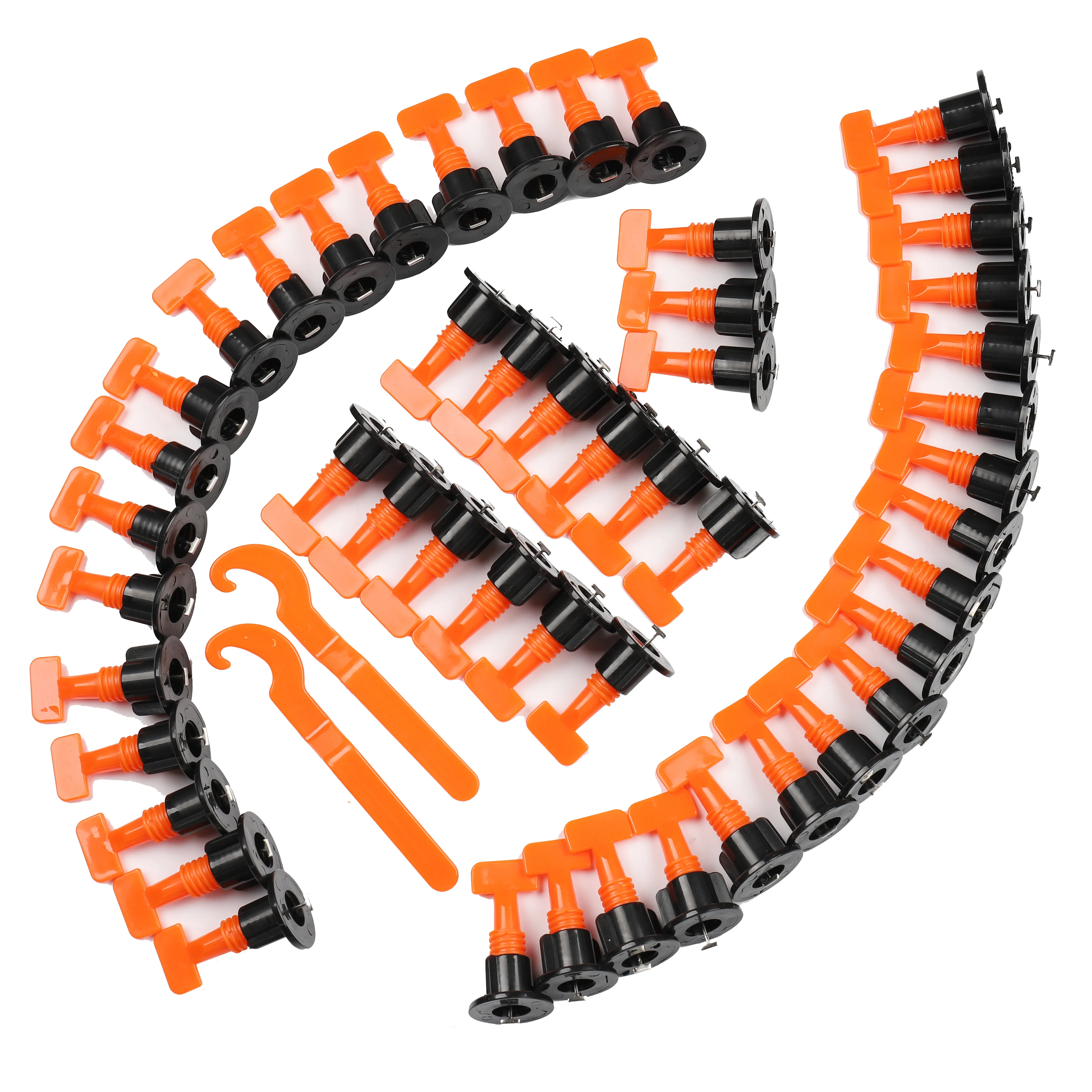 50PCS Tile levellers Mini Level Wedges Alignment Tile Spacers for Wall Floor Tiles carrelage Leveling Leveler Locator Spacers