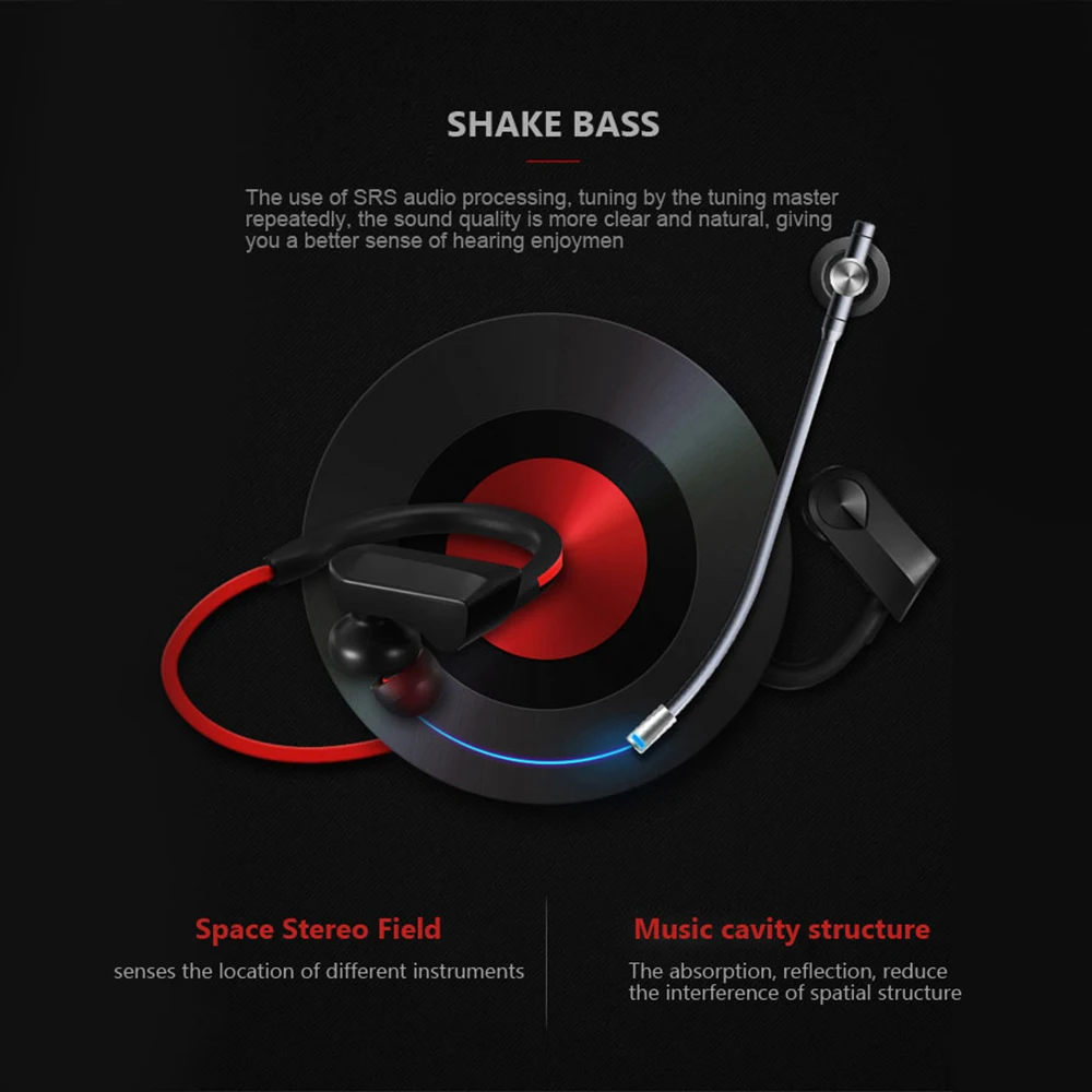 K98 Wireless Headphones Bluetooth Earphone Sport Running Wireless Earphones Stereo headphone Headset with mic for iPhone Xiaomi
