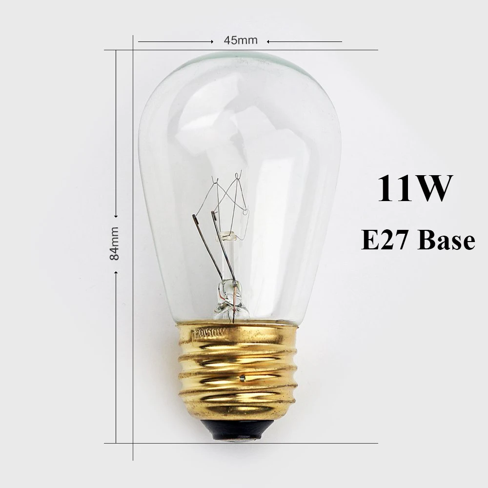 BEIAIDI 10M 10 LED Outdoor Commercial Grade S14 LED String Light With 11W Retro Edison Filament Bulb Street Patio Holiday Light BEIAIDI 10M 10 LED Outdoor Commercial Grade S14 LED String Light With 11W Retro Edison Filament Bulb Street Patio Holiday Light