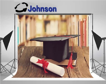 

graduation backdrops Vinyl cloth High quality Computer print Concept Educational Wood Bokeh background