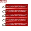 5PCS Remove Before Flight Car Key Chain Red Embroidery Aviation Gifts Keyring Key Tag Holder for Motorcycles Keychain chaveiro ► Photo 2/6