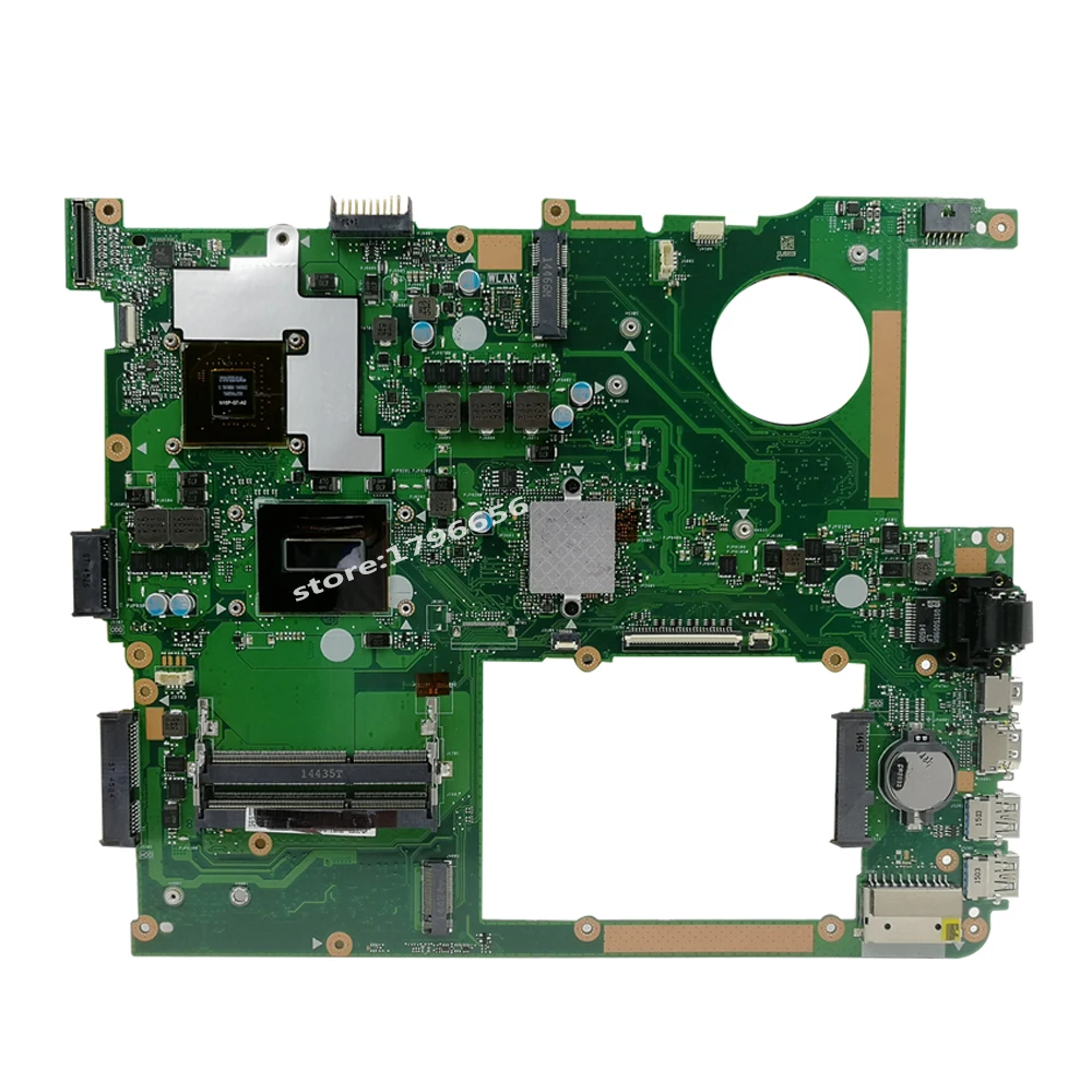  N751JX Laptop motherboard for ASUS N751JX N751JK N751J N751J Test original mainboard LVDS/EDP I7-47
