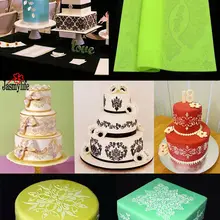 Кружевной силиконовый коврик пищевой материал для помадки украшение для свадебного торта инструменты для выпечки торта Baker эфирные