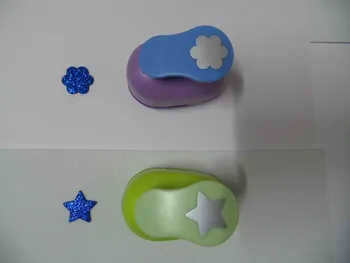 

2pcs(2.5cm) flower and star shape craft punch set Punch Craft Scrapbooking school Paper Puncher eva hole punch free shipping