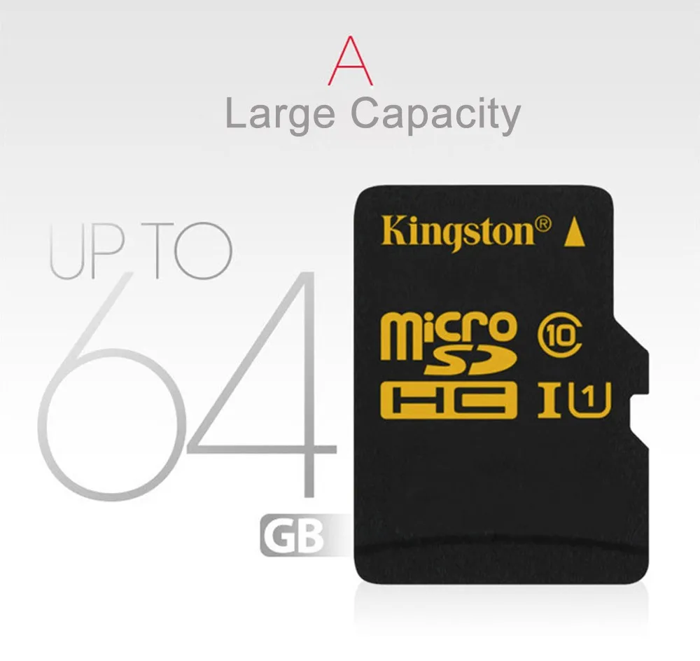 Kingston микро SD карты C10 16 ГБ, 32 ГБ, 64 ГБ, карта памяти, класс 10 SDHC/SDXC UHS-I U1 Microsd карты 90 МБ/с. для смартфонов и планшетов