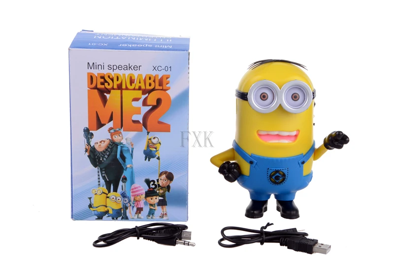 Free Shipping HOT SALE TF Card New Devise Good Quality Minions Mini Portable Speaker - Yellow | Электроника
