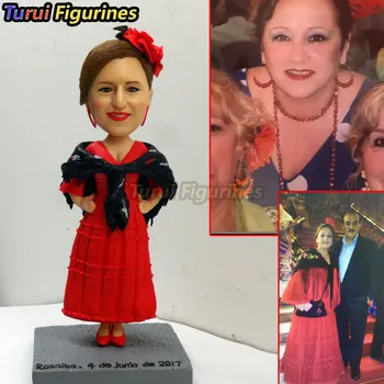 

925 birthday anniversary souvenir fashion woman mermaid dress mini statue miniature sculpture home decoration cake topper design
