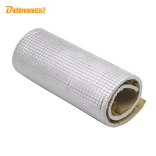 Buildreamen2 35 см x 100 см Алюминиевая фольга для автомобильной двери на крышу багажника шумоизоляция Звукоизоляционная теплоизоляция хлопок Deadener