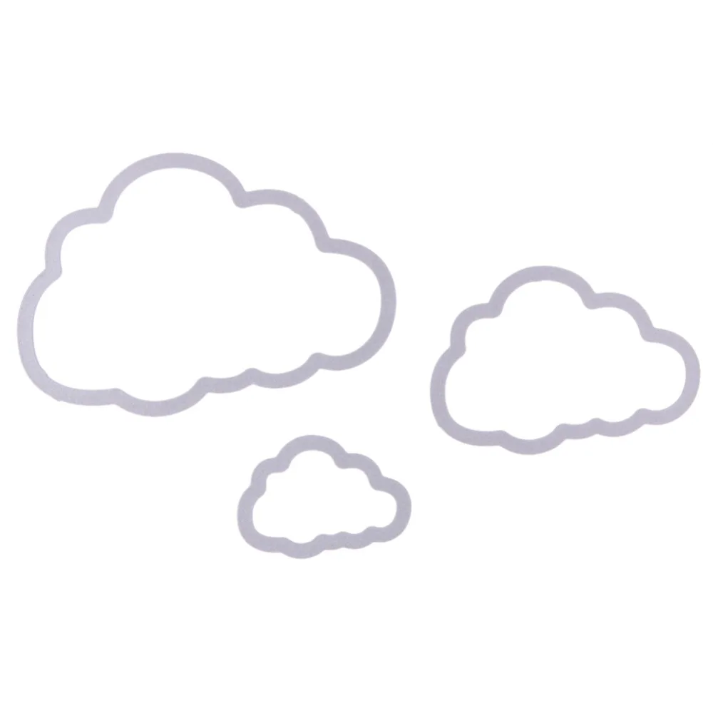 

3PCS Clouds Metal Cutting Dies Stencils for DIY Scrapbooking troquel de corte Embossing DIY Paper Cards Making