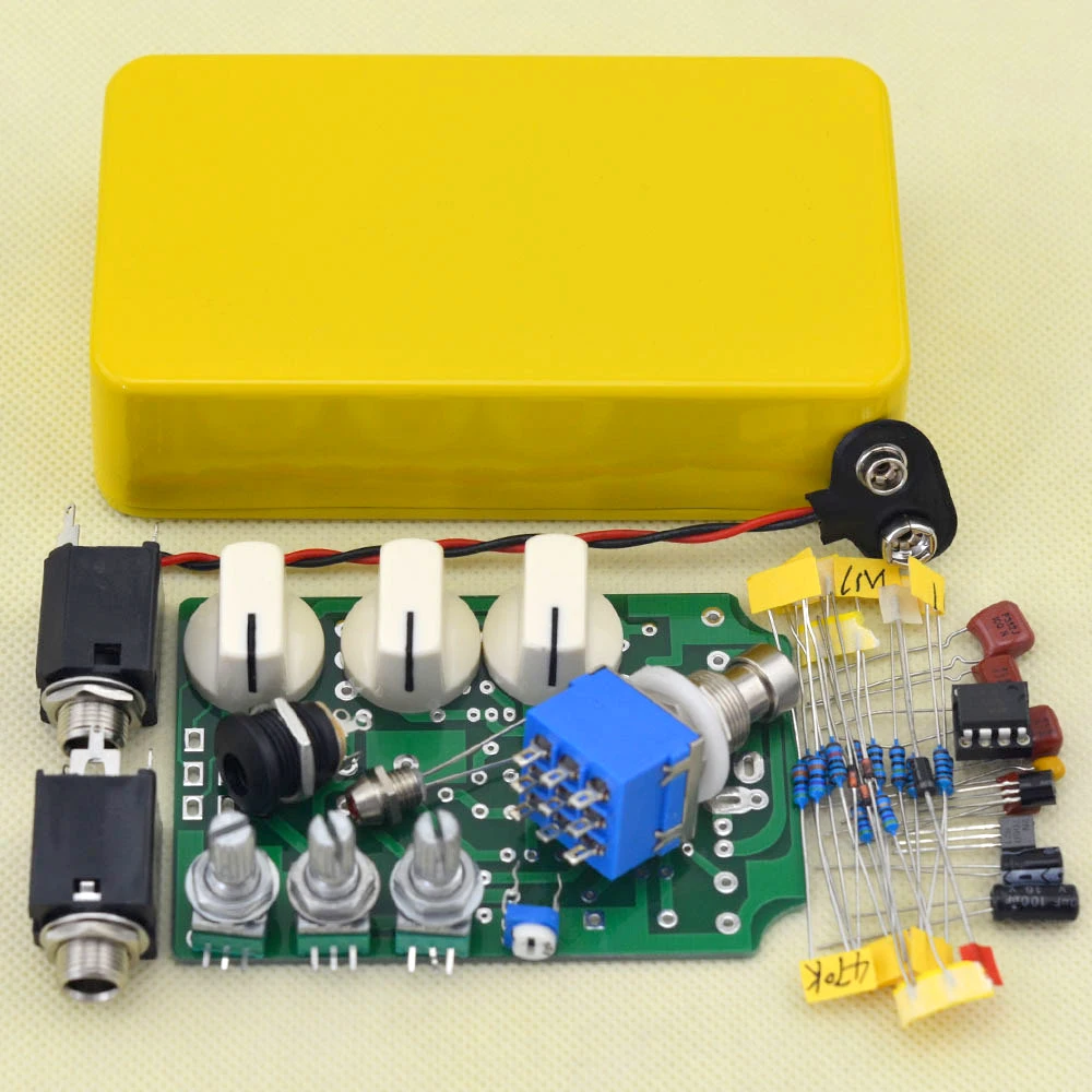 Diy Overdrive Guitar Effect Pedal Kit With 1590b Diecast Aluminum