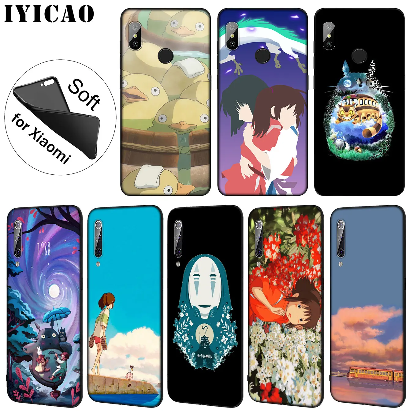 IYICAO Мягкий силиконовый чехол для телефона Xiaomi Mi 9 SE 9T CC9 CC9E 8 A3 Pro A1 A2 Lite pocophone f1 MAX 3 |