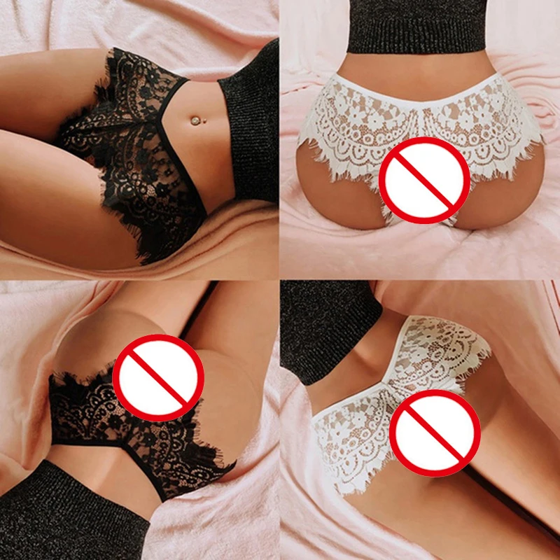 Sexy Lingerie Seamless High Waist Lace Panties Female Women Erotic Sheer Soft Thongs Underwear Briefs Sexy Panties