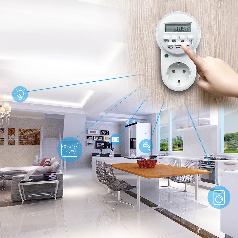 Discount This Month NTONPOWER Timer Socket Smart Power Socket EU Plug