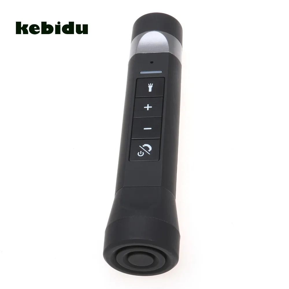 

kebidu 2017 Mini USB Rechargeable Bicycle Bright LED Flashlight Music Player Wireless Bluetooth Speaker Bike Cycling Light