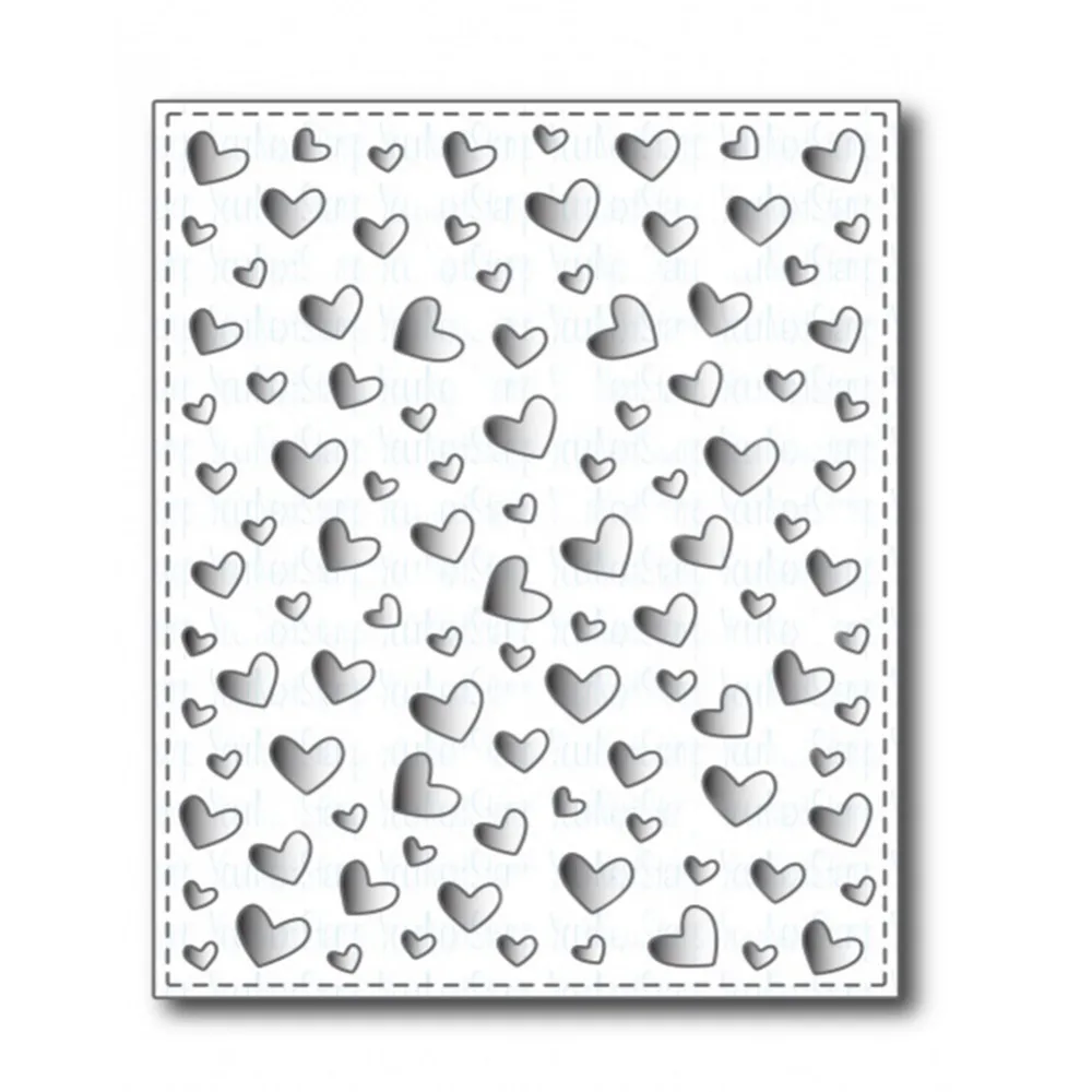 

Heart Square Frame Metal Cutting Dies For Scrapbooking Paper Cards DIY New