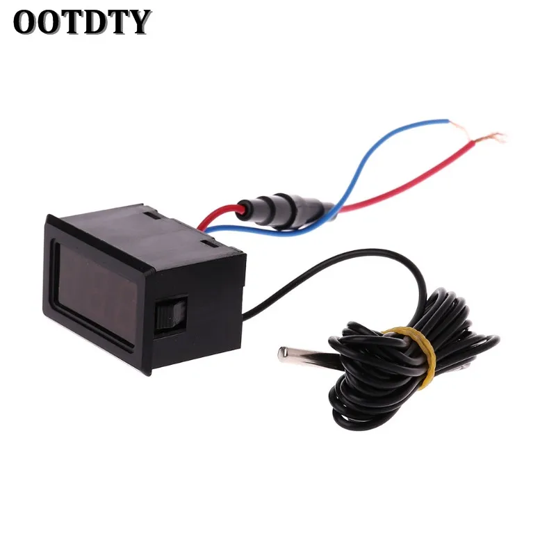 

OOTDTY New Digital Thermometer Thermograph red LCD display 110-230V Temperature sensor with 2m Probe
