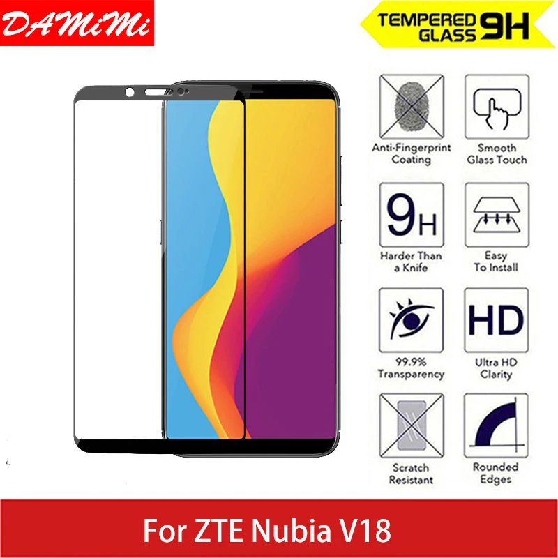 Tempered Glass For ZTE Nubia V18 tempered full cover prime screen protector for Phone Protective glass film | Мобильные телефоны и