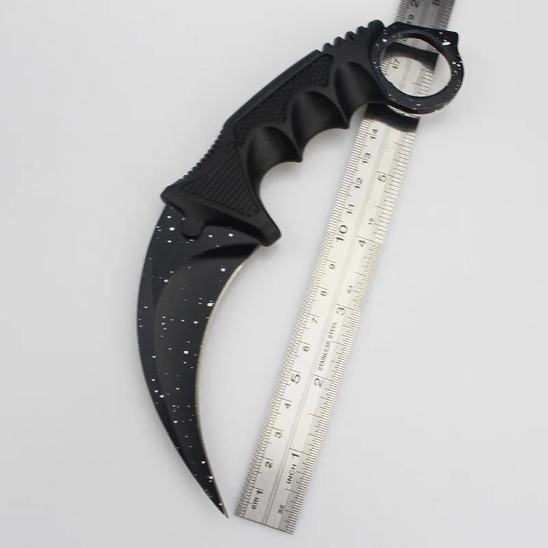 Karambit нож Тактический фиксированный нож с лезвием Faca Cuchillo De La Supervivencia Couteaux Lame Fixe CSGO Kelebek боевой нож - Цвет: white dot