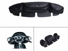 

Windshield Bag 3 Pouch Pockets Fairing For Harley Electra Street Glide Touring