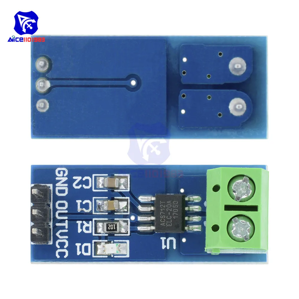 Модуль датчика тока Холла ACS712 для Arduino с 5A/20A/30A модуль преобразования 1 шт.|Датчики|