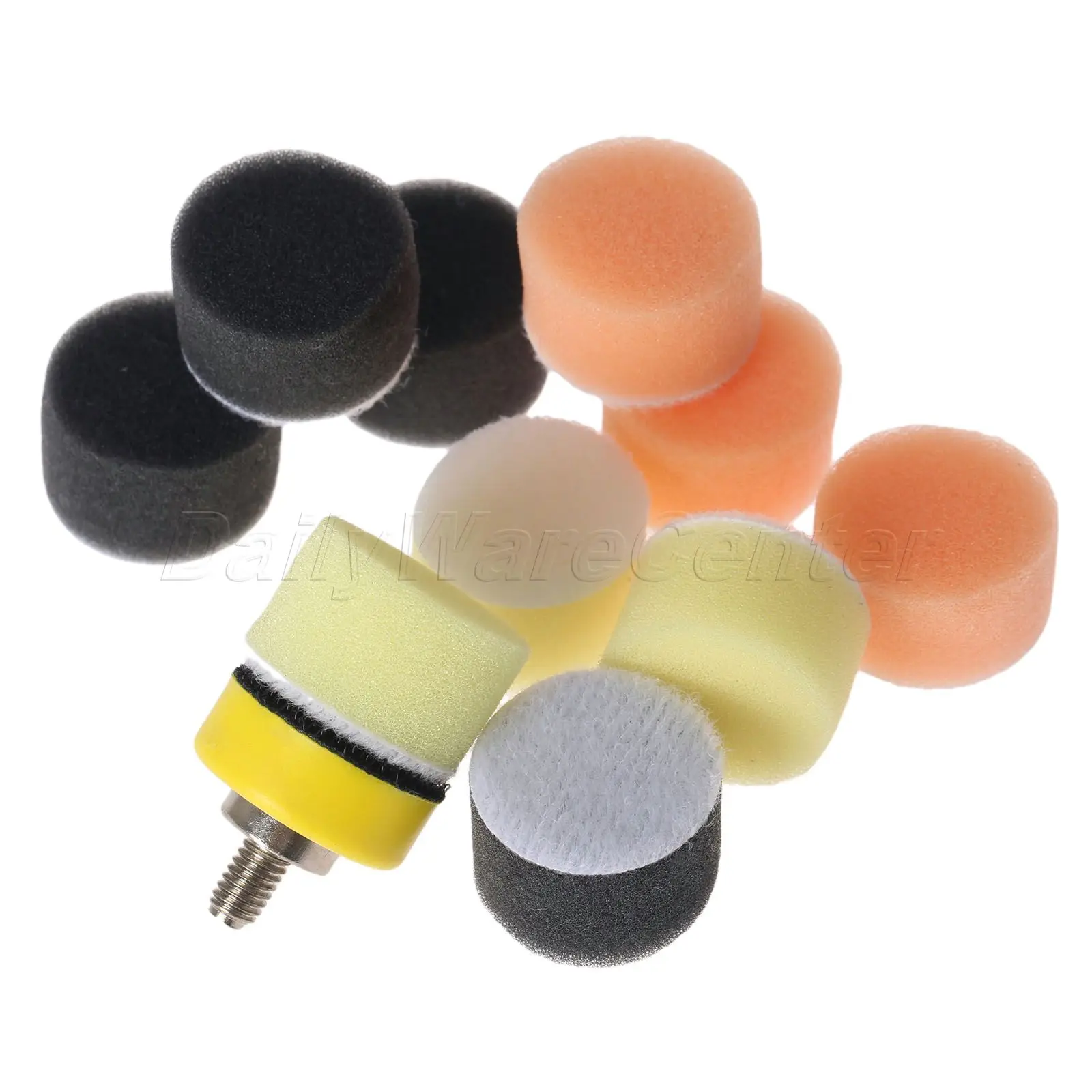 150Pcs 1" 25mm Car Sponge Polishing Pad Kit Car Polisher +M6 Polishing