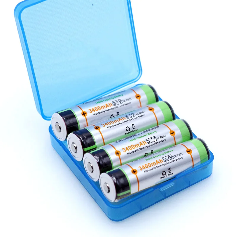 

4PCS VariCore 2017 New Protected 18650 NCR18650B 3400mah Rechargeable battery 3.7V with PCB For Flashlight batteries+ BOX