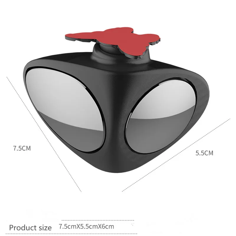 

Car Blind Spot Mirror 360 Rotation Adjustable Rear View Mirror for Jeep wrangler grand cherokee compass renegade patrio Sticker