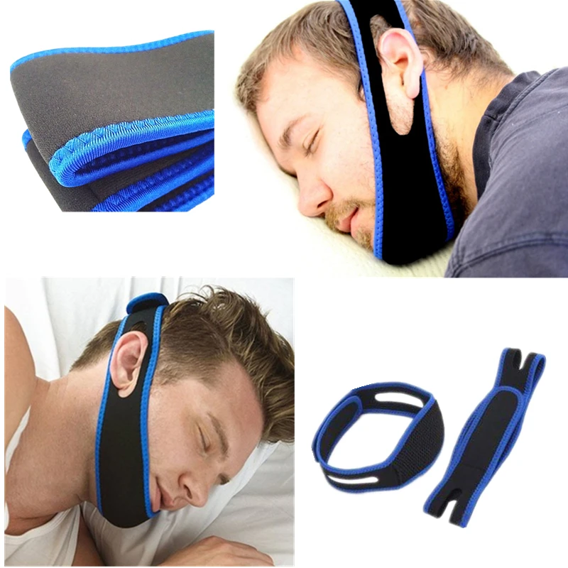 Strap de Neoprene Apoio da Mandíbula Lote Dispositivos Anti Snore Parar Ronco Chin Ajustável 100 Pçs - 6 Sono e ronco