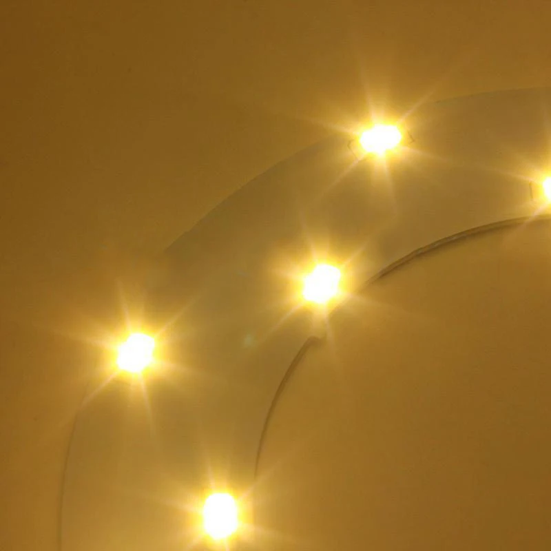2019 Newest 5730 SMD 8-33W LED Panel Annular Ceiling Light Fixtures Lamp White/Warm White
