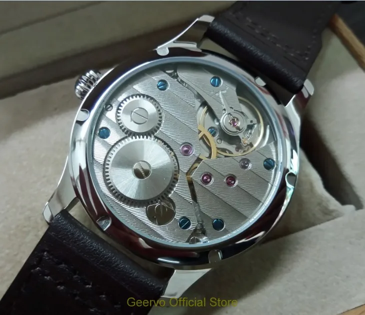Сапфировое стекло 44 мм SAsian 6497 механические часы с ручным заводом светящиеся мужские часы gr205-g
